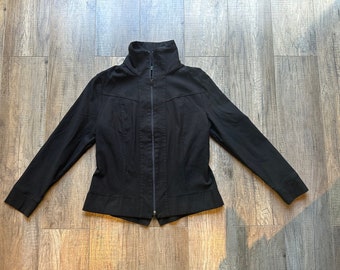 Y2K black fitted jacket / Size 14