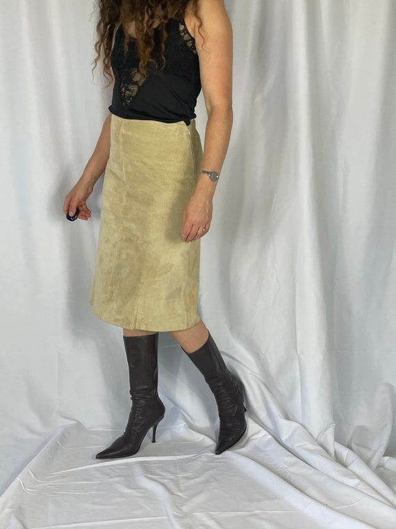 Leather skirt size 8 cheap