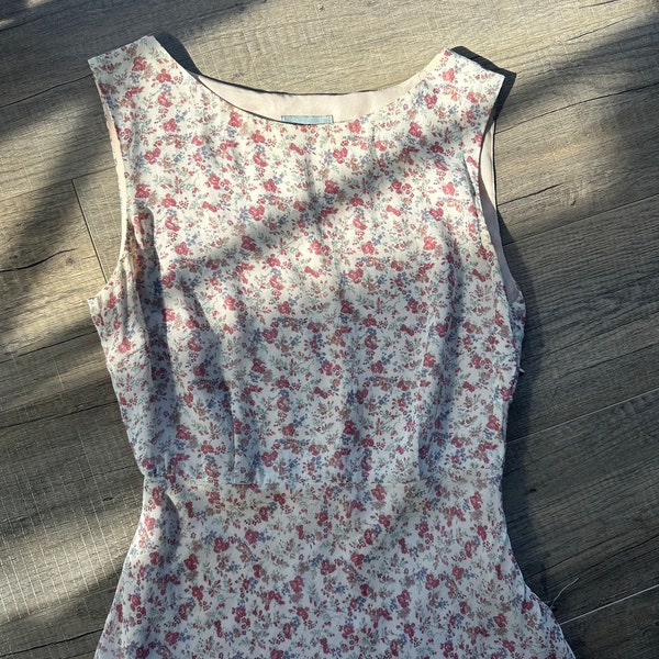 Vintage 90’s floral bias slip dress / size 6AU