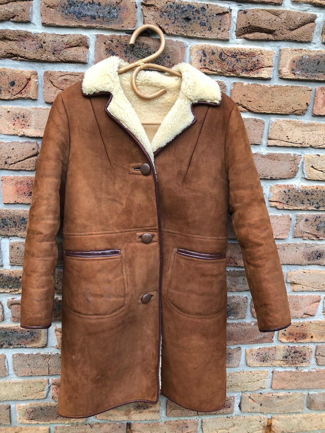Vintage 70s penny lane afghan jacket / coat / sheepskin / | Etsy