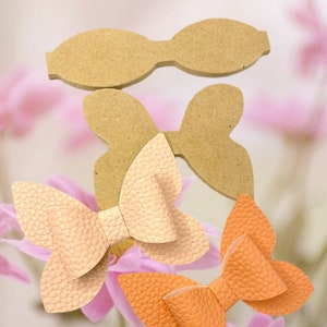 Simply Cute Butterfly Hair Bow Wooden Tracing  Template for Easy Hair Bow Making