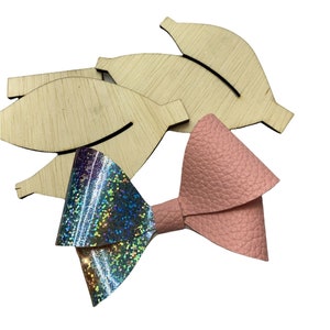 Hair Bow Tracing Template Set Of 4 Wooden Templates for Easy Hair Bow Making