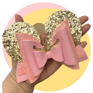 Minnie Ears Hair Bow 7 Layer Wooden Tracing Template for Easy Hair Bow Making #34