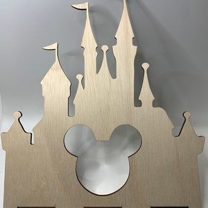 Porta fiocco per capelli, Castello Disney con orecchie di Topolino Porta fiocco per capelli