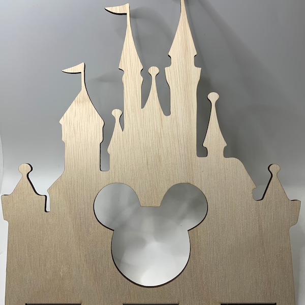 Porte-nœud de cheveux, château disney avec porte-arc de cheveux à oreilles de Mickey