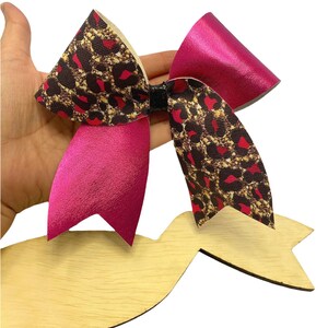 ¡Plantilla de madera para calcar lazos para el cabello con forma de porra, simplemente linda, para hacer lazos para el cabello fácilmente!