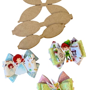 Pinwheel Hair Bow Wooden Tracing Template For Easy Hair Bow Making #73
