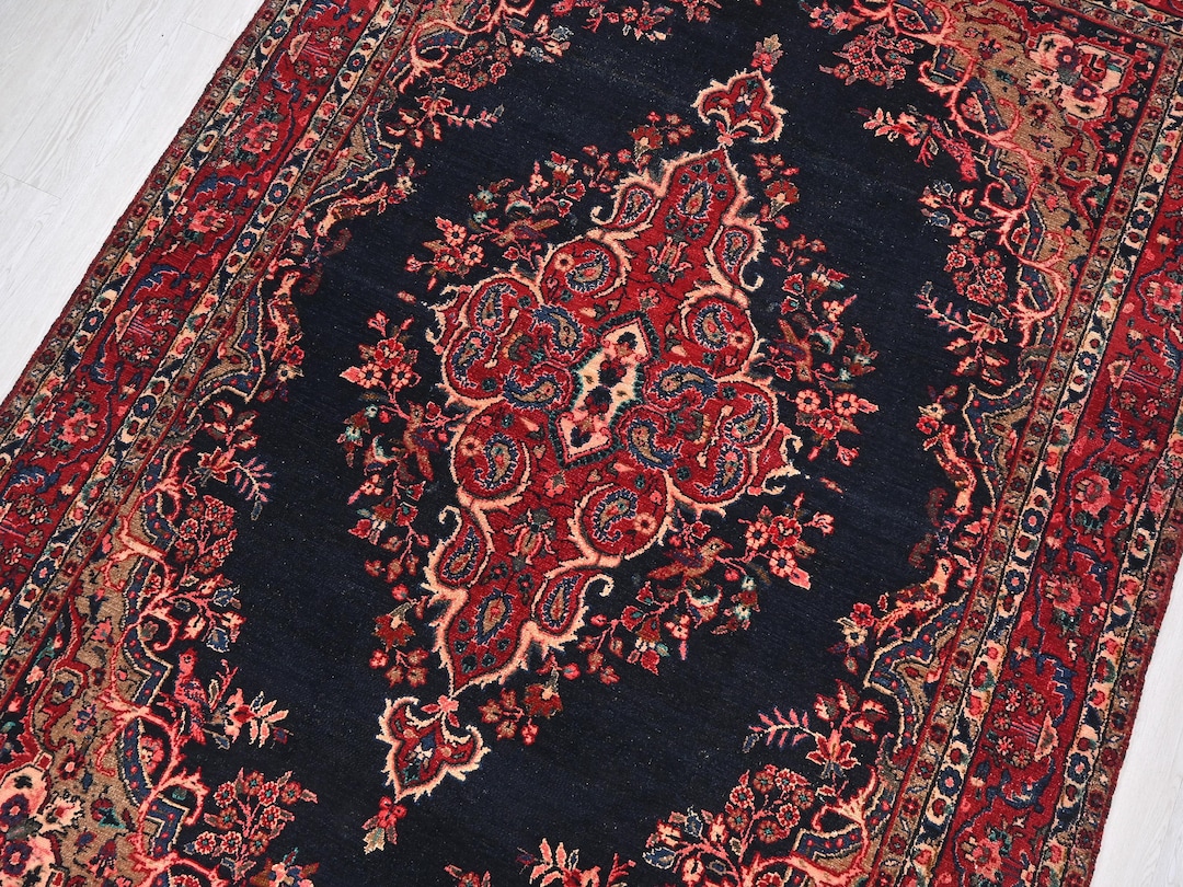 Vintage Venetian Red Oriental 7x10 Ft Anatolian Hand-knotted Area Rug ...