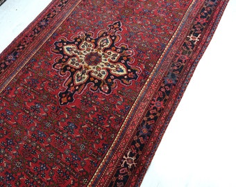 5x10 Scarlett Red Area Rug - Oriental Hand Knotted Wool - Veg Dyed Floral Rug - Living Room Rug - Dining Room Area Rug NR760