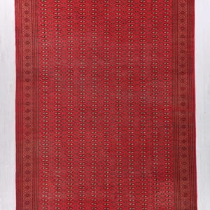 Vermillion Red 10x13 ft Oriental Vintage Persian Style Hand-Knotted Area Rug - Dining or Living Room Rug - Office or Bedroom Rug NR3575