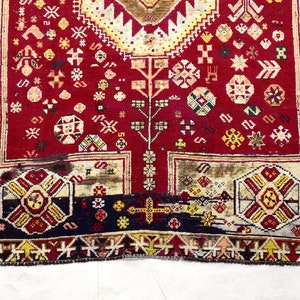 5x7 ft Vintage Hand-Knotted Rug, Distressed Antique Rug, Handmade Oriental Rug,  Turkish Rug, Antique Rug, Oriental Rug,NR208