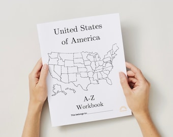 Opuscolo di lavoro sulla geografia degli Stati Uniti: mappe stampabili per l'istruzione parentale (download PDF)