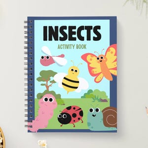 Insect Activity Book for Kids | Printable Homeschool Science Workbook | Digital Download