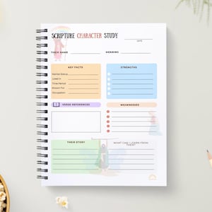Scripture Character Study Worksheet for Kids | Printable Bible Study PDF | Scripture Activity for Children