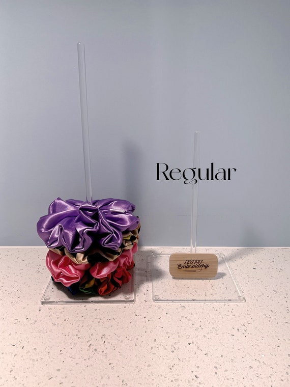 XXL Scrunchie Stand, Acrylic Scrunchie Holder, Clear Scrunchy Stand,  Scrunchy Display, Hair Tie Holder, XXL Scrunchie, Storage, Organizer 