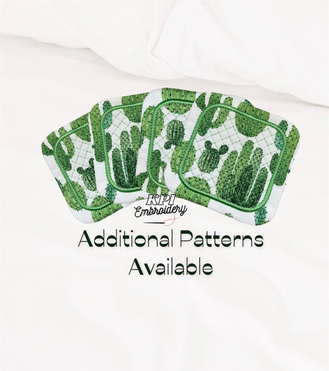 Cactus Mug Rugs, Quilted Fabric Coasters, Coaster Set, Plant, Lover ...