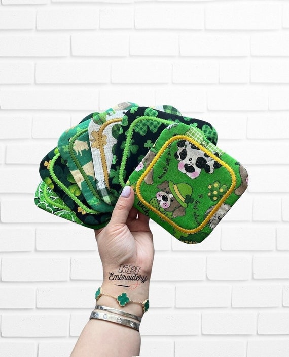 Quilted Shamrock Mug Rug: St Patrick's Day Clover Coaster