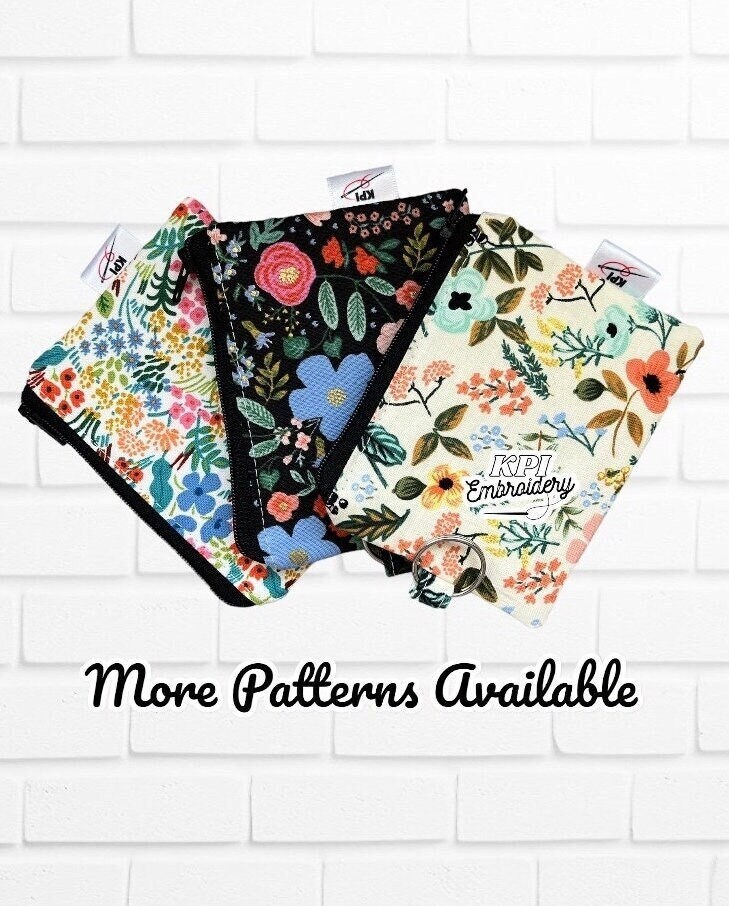 Floral Pouch, Rifle Paper Co Fabric, Zipper Wallet, Keychain Pouch, Card Pouch, Travel Pouch, Small Zipper Pouch, Coin Purse, Gifts For Her