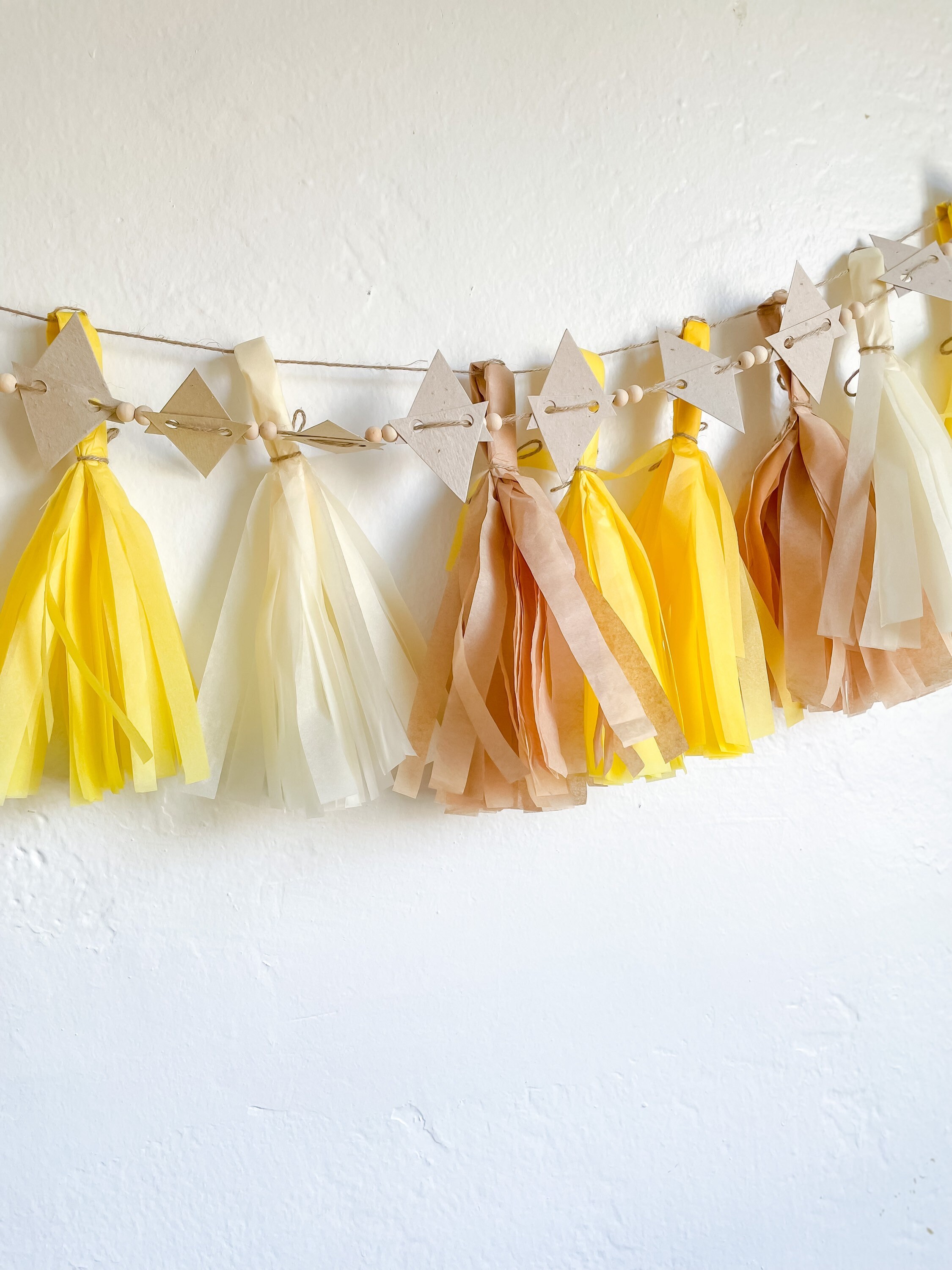 Custom Tissue Paper Tassel Garland Handmade Tassel Banner Etsy