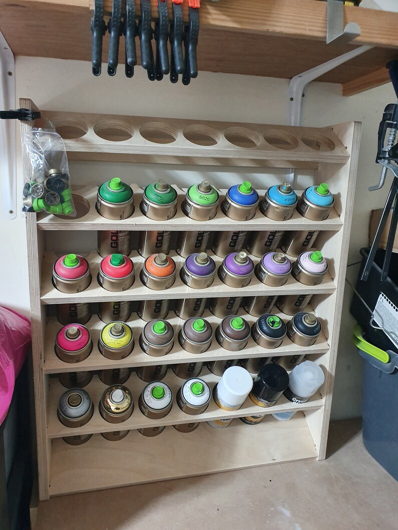 35 Spray Can Rack DXF, CNC & Template Files (Instant Download) Etsy