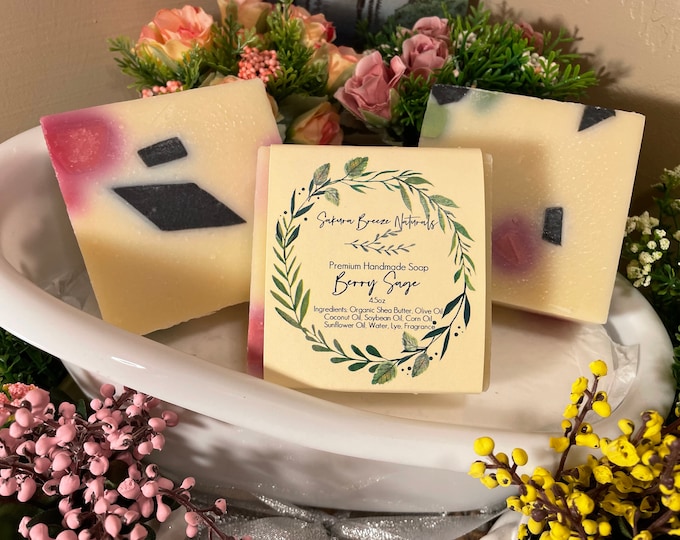Featured listing image: Berry Sage Soap