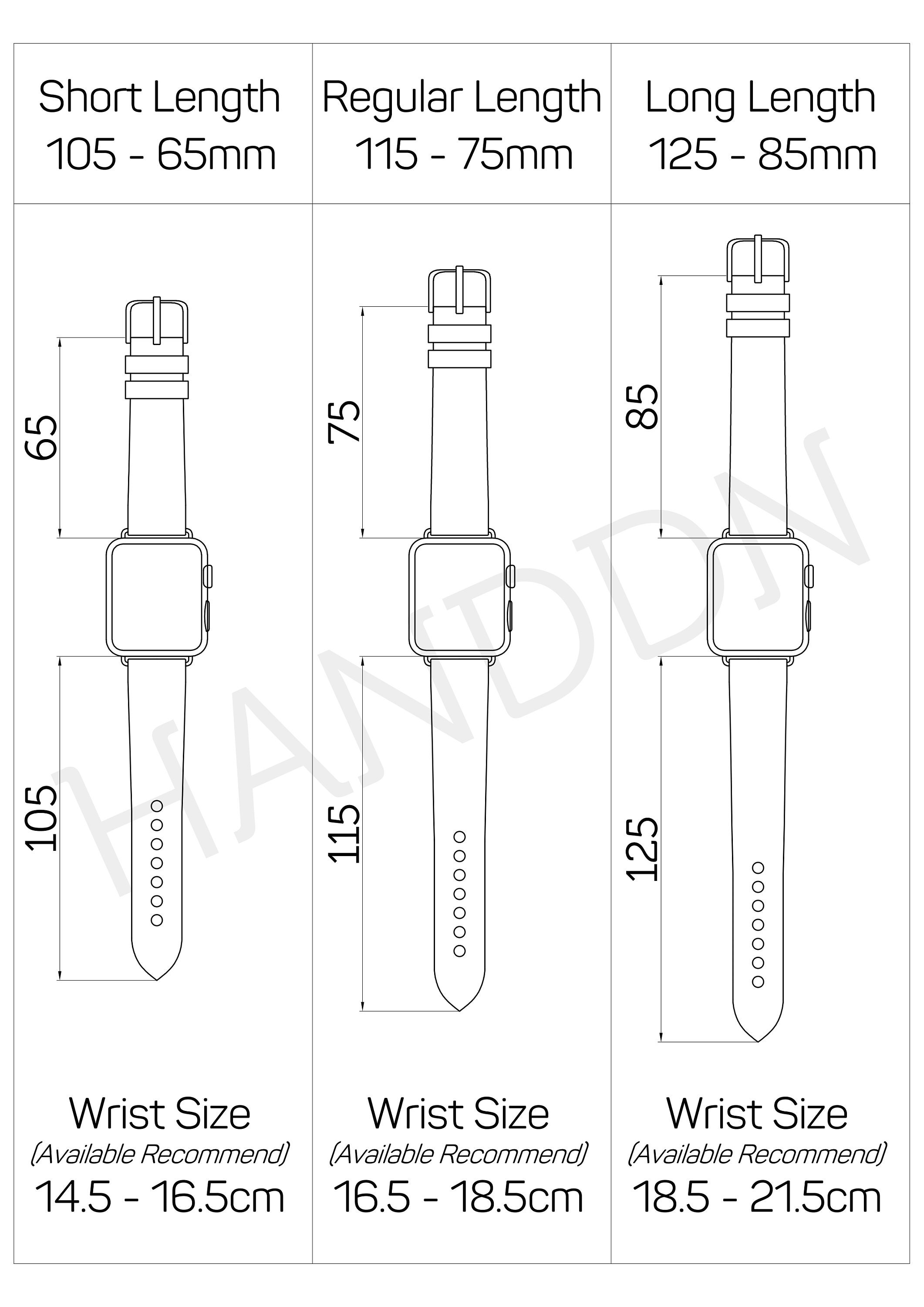 Handdn White Calfskin Apple Watch Band – Waves Texture