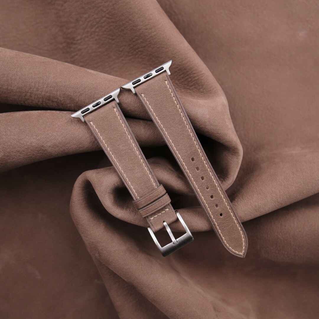 Light Brown Leather Apple Watch Band Sienna Bullstrap®