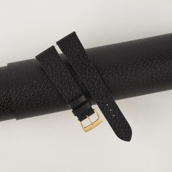 Vintage Chocolate Peccary Leather Watch Strap, Handmade Peccary Watch Strap, Peccary Leather Strap Watch 16mm 18 mm 20mm 22mm
