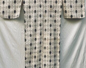 Haori Kimono Kleding Gender-neutrale kleding volwassenen Pakken traditionele Japanse items #F23127 Gown Nagai van het Taisho-tijdperk tot het vroege Showa-tijdperk Hennepstof met een uniek patroon 