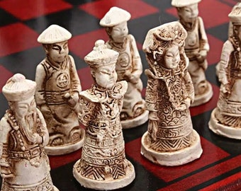 Schach,Holzschachbrett,Schachspiel,Orientalische Handarbeit 