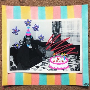 Party of One Mixed Media Kunst Original
