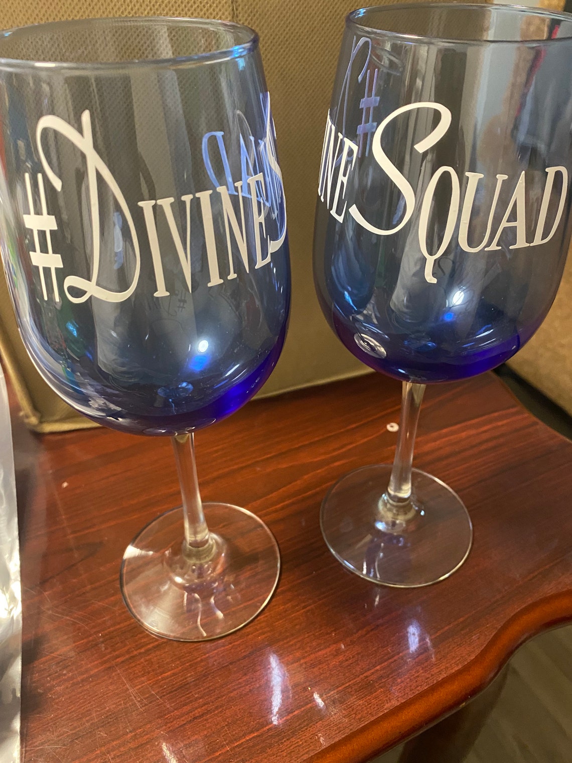 Custom and Personalized Drinking Glass Set Etsy