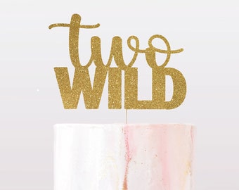 Two wild cake topper svg, two wild t-shirt svg, 2nd birthday cake topper svg, cut files for cricut, silhouette, glowforge