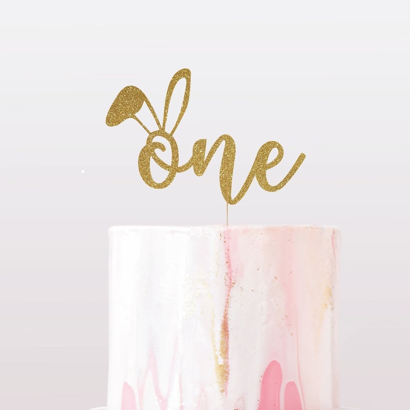 Bunny Cake Topper - Etsy