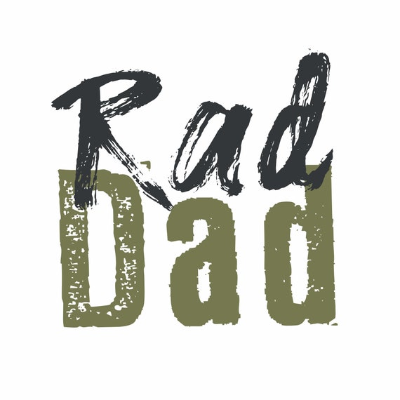 Rad Dad PNG Father's Day Sublimation Files Rad Dad Mug | Etsy