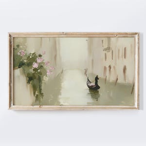 Venice Canal Painting: Romantic European Art for Frame TV (Digital Download)