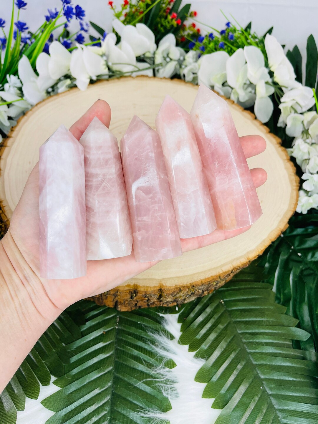 Rose Quartz Generator Tower | Love | Emotional Healing | Heart Chakra ...