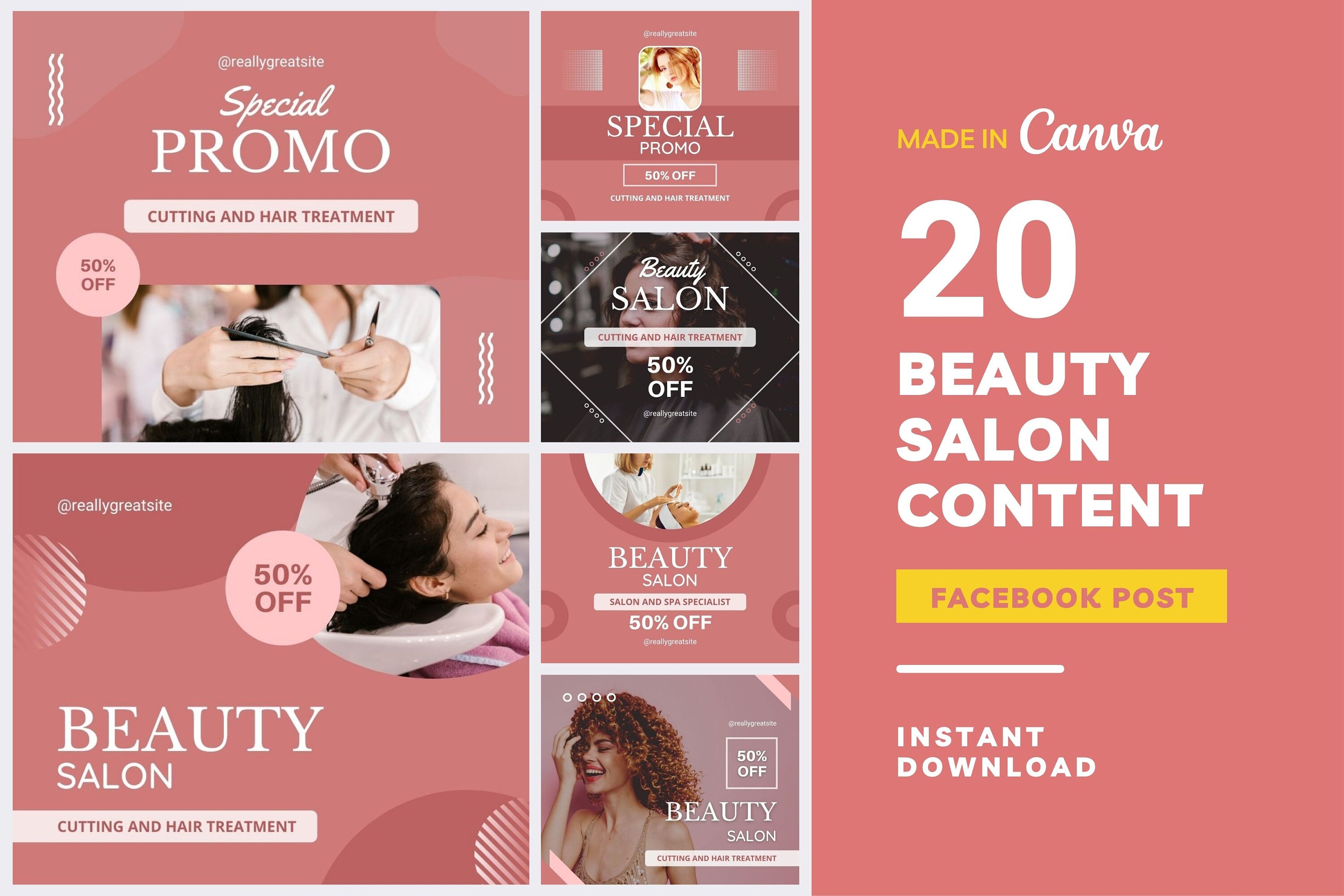Beauty Salon Content - Etsy