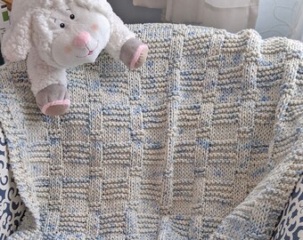 Woven Ribbons Blanket Knitting pattern