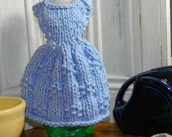 Dressing for Spring Dishcloth Dress Knitting Pattern