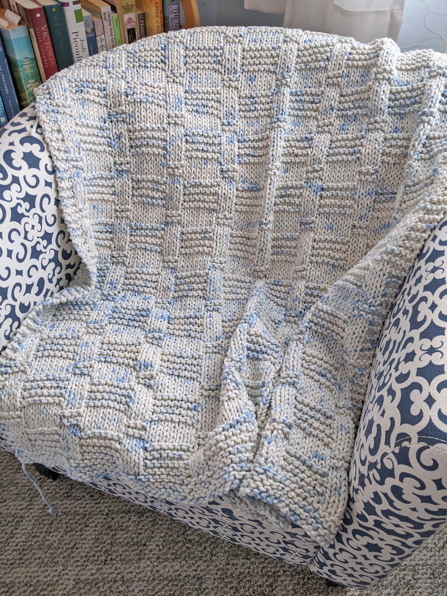 Woven Ribbons Blanket Knitting pattern Etsy España