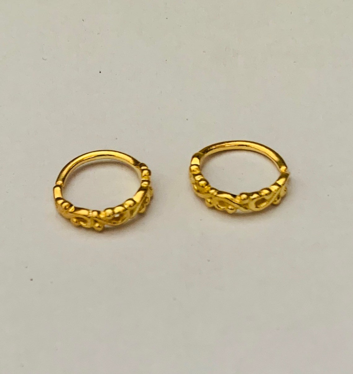 Gold Nose Ring Nose Gold Hoop Gold Plated Nose Ring Nose Etsy