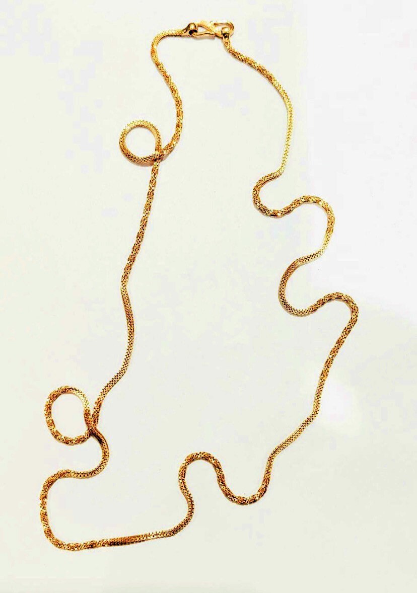 22k Solid Gold Chain Gold Chain Indian Solid Gold Chain Etsy