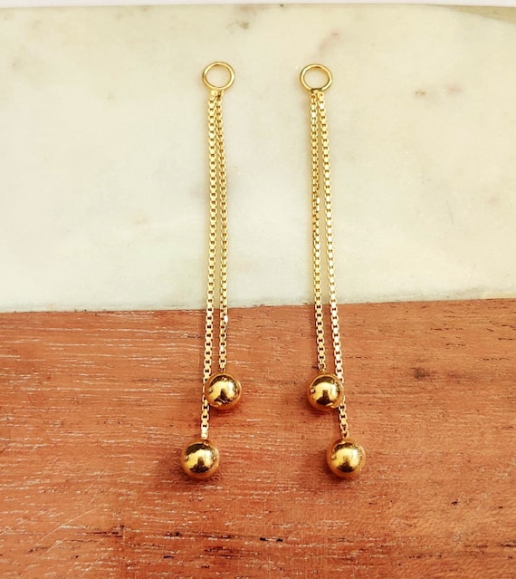 Real 22k Yellow Gold Stud Earrings Jewelry, Intricate Design, 22kt Gold  Earrings Handmade Jewelry, Women Gold Earrings, Made in India, - Etsy Norway