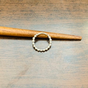 High quality Sterling Silver handcrafted nose ring: seamless nose ring hoop- Thin Small Nose Hoop- Nose jewellery- Silver Nose Ring