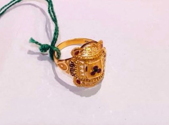 22 Carat Male Men Polished Gold Ring at Rs 5500/gram in Mumbai | ID:  2852519078555