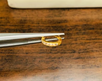 18k Gold Diamond Nose ring-American  Diamond Nose ring- Solid Gold Diamond Nose ring- Floral Diamond Gold Nose Ring- Premium Gold Nose Ring