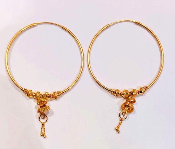 Puffed Heart Large Hoop Earrings, Silver – Orli Jewellery