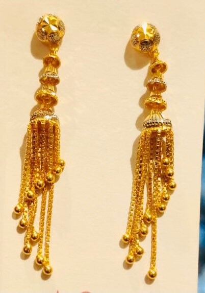 New pattern hotsell earrings gold