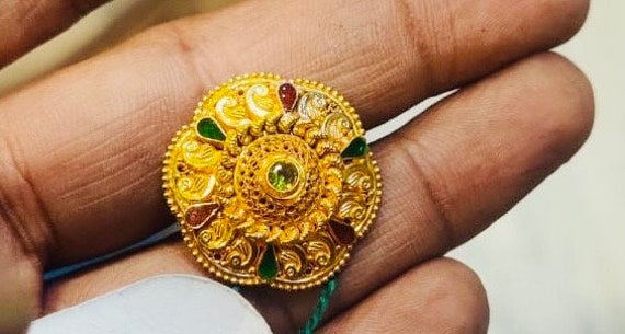 Golden Ladies Brass Finger Ring, Free Size at Rs 20/piece in Indore | ID:  2850835583730